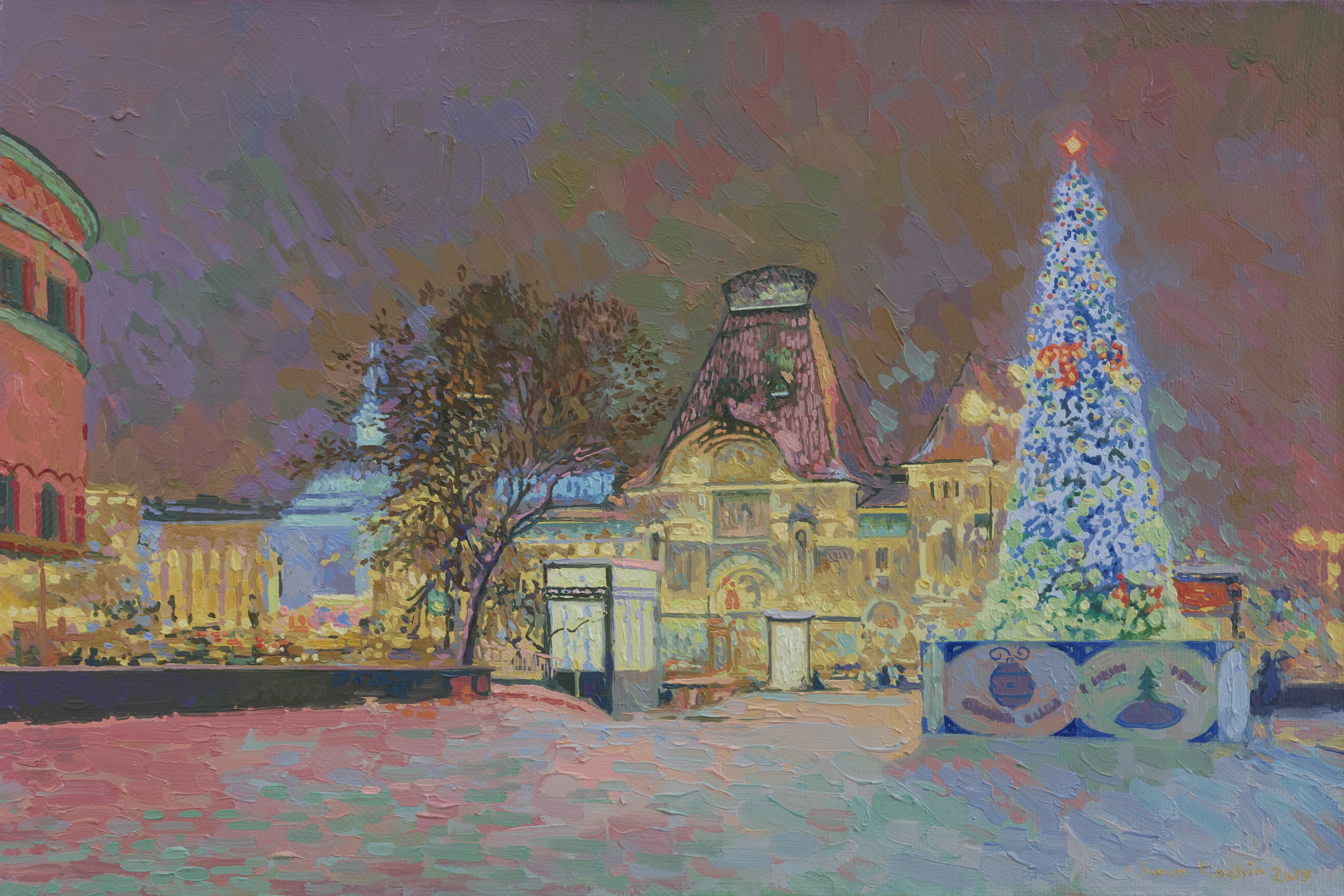 Simon Kozhin, New Year. Yaroslavsky station Simon Kozhin, New Year. Yaroslavsky station