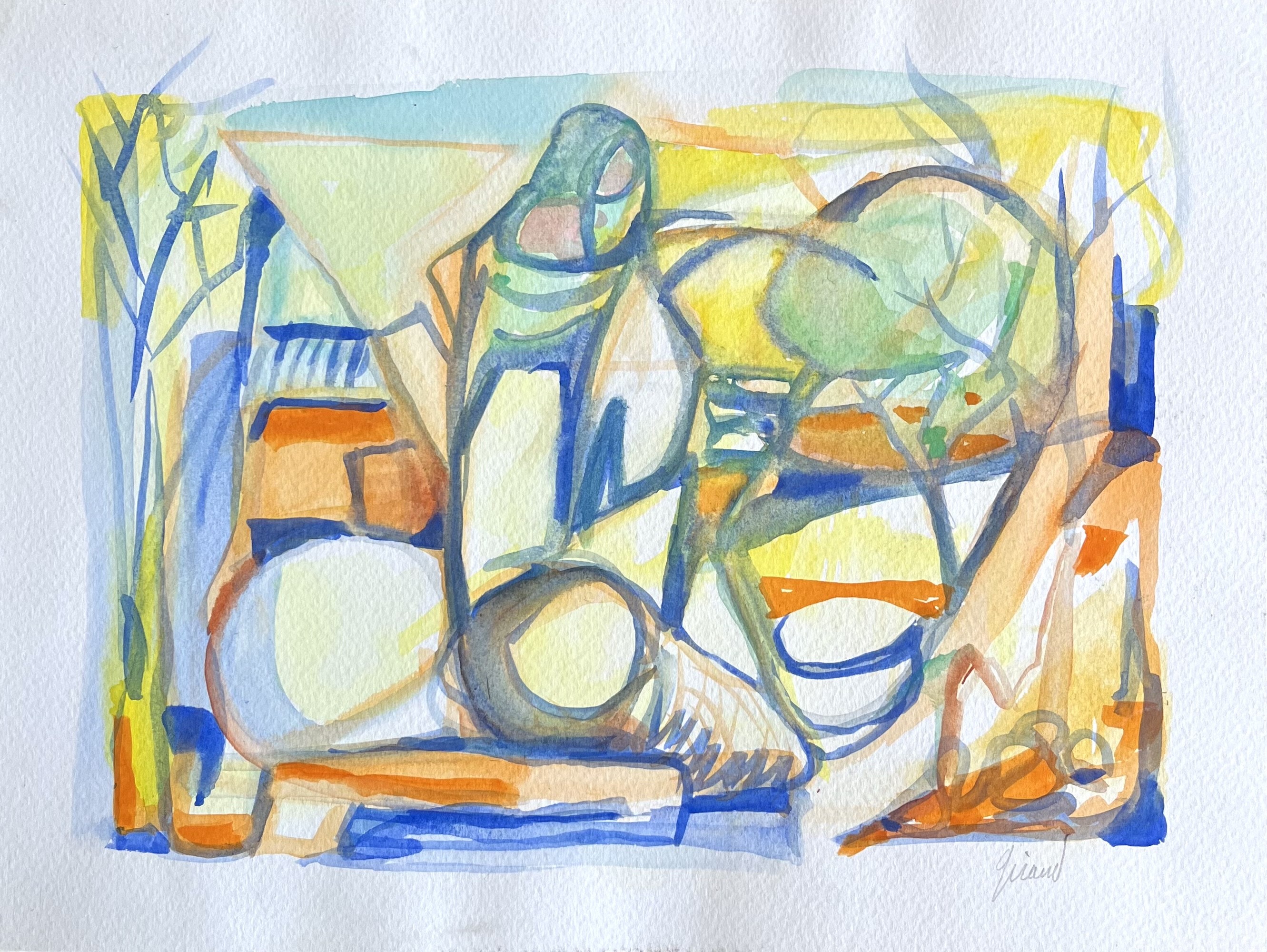 Joel Giraud, Aquarelle 1455 Joel Giraud, Aquarelle 1455