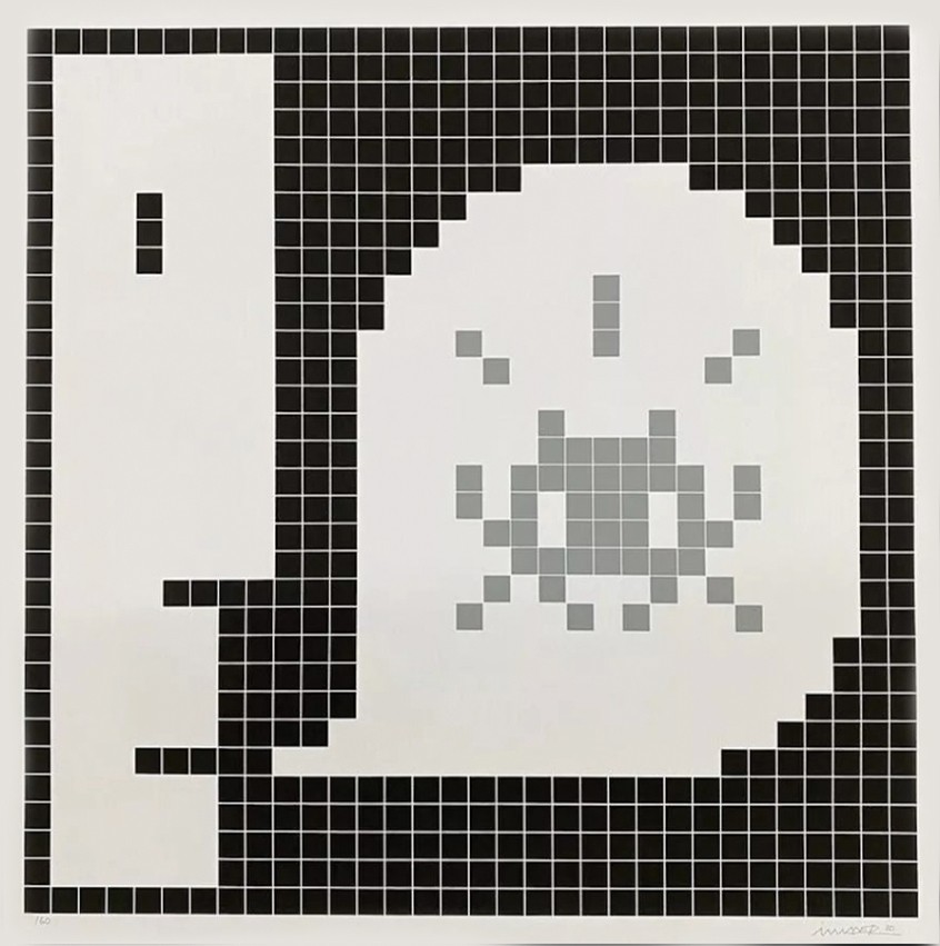Invader, Alert: System infected (Grey) Invader, Alert: System infected (Grey)
