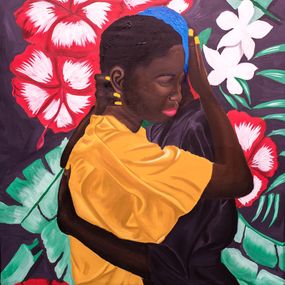Gemälde, Hold Me Close In This Difficult Time, Olaosun Oluwapelumi