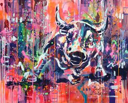 Painting, Charging Bull, Marta Zawadzka