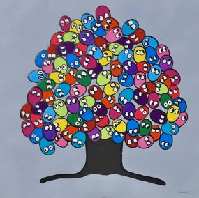 Gemälde, Arbre à smilies, Catherine Rens