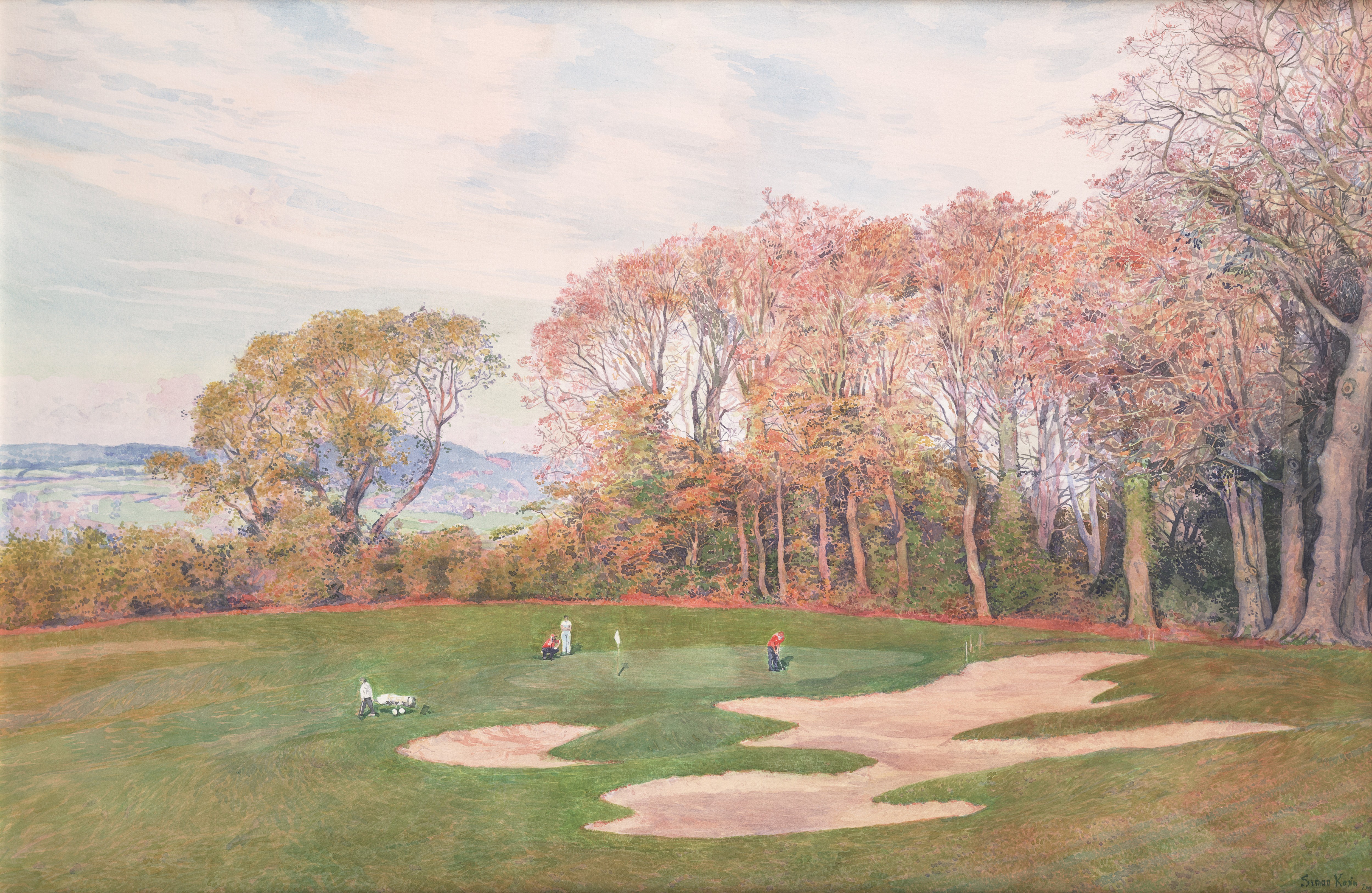 Simon Kozhin, Powers-court Estate. Playing Golf. Simon Kozhin, Powers-court Estate. Playing Golf.