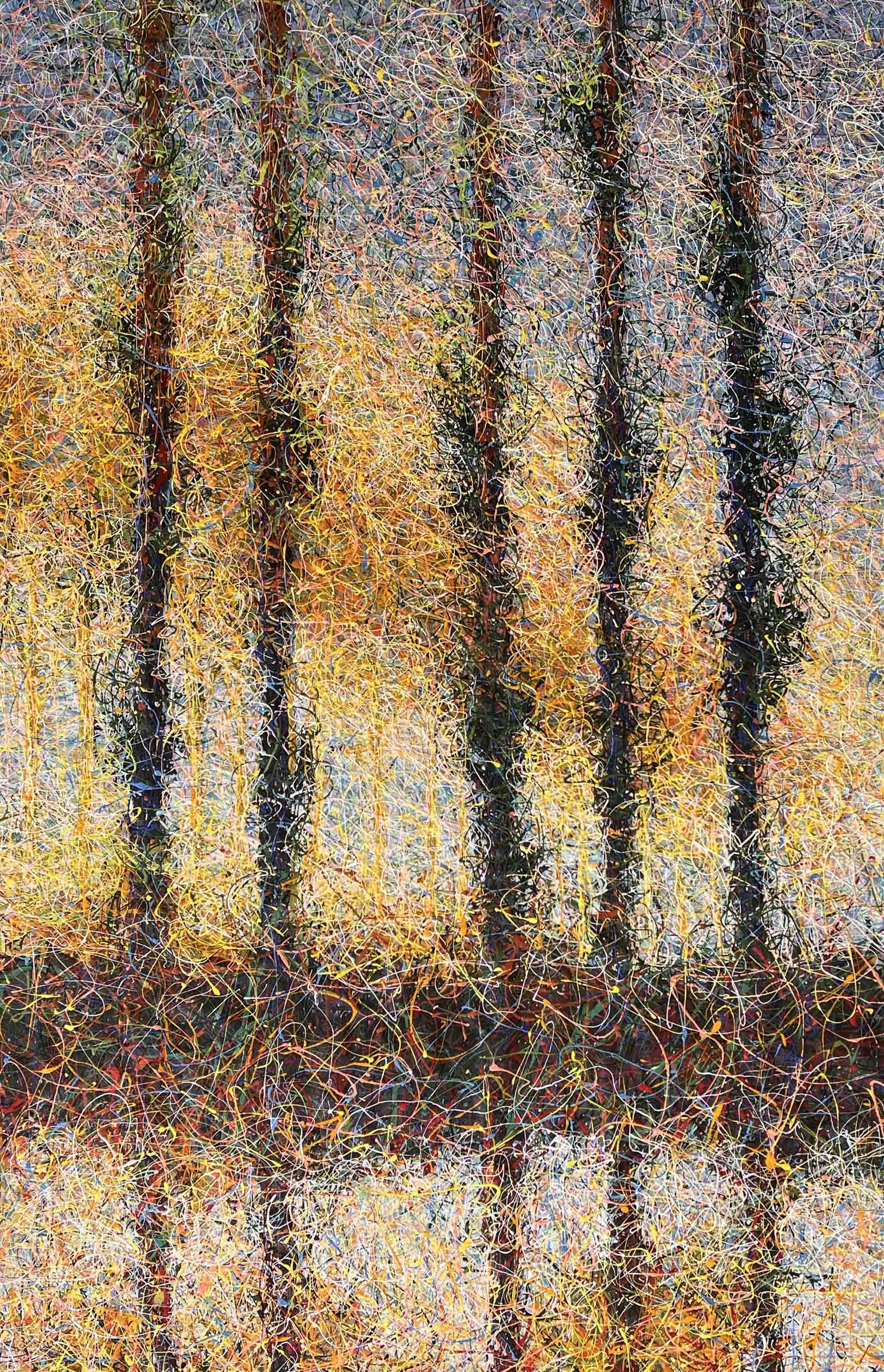 Nadin Antoniuk, The sun behind the poplars. Poplars by Claude Monet Nadin Antoniuk, The sun behind the poplars. Poplars by Claude Monet