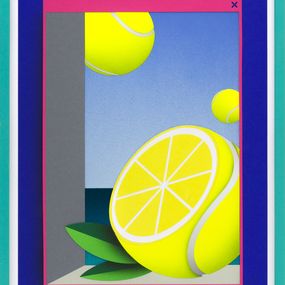 Painting, Paper View 02 - Tennis Balls, Low Bros