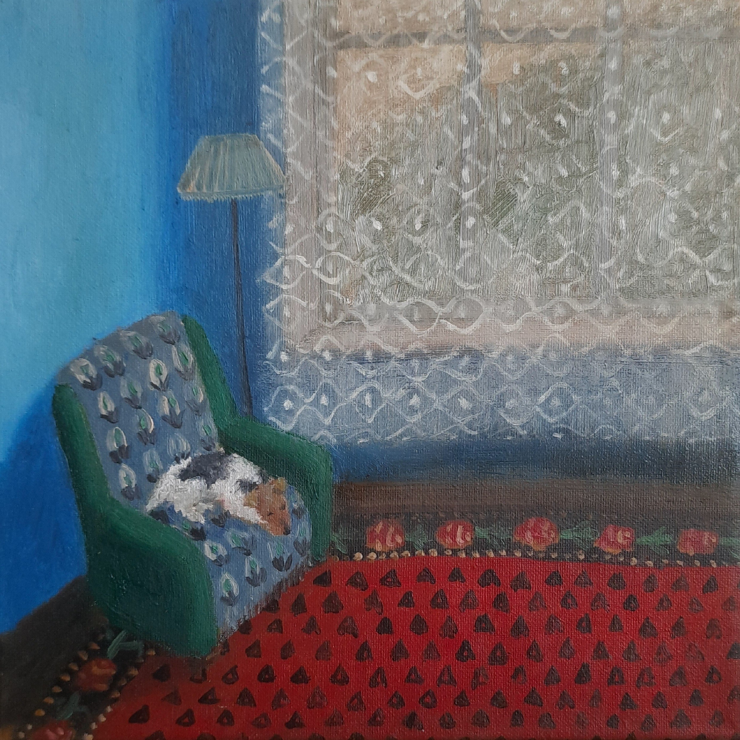 Tinatin Chkhikvishvili, Fox Terrier in the Interior Tinatin Chkhikvishvili, Fox Terrier in the Interior