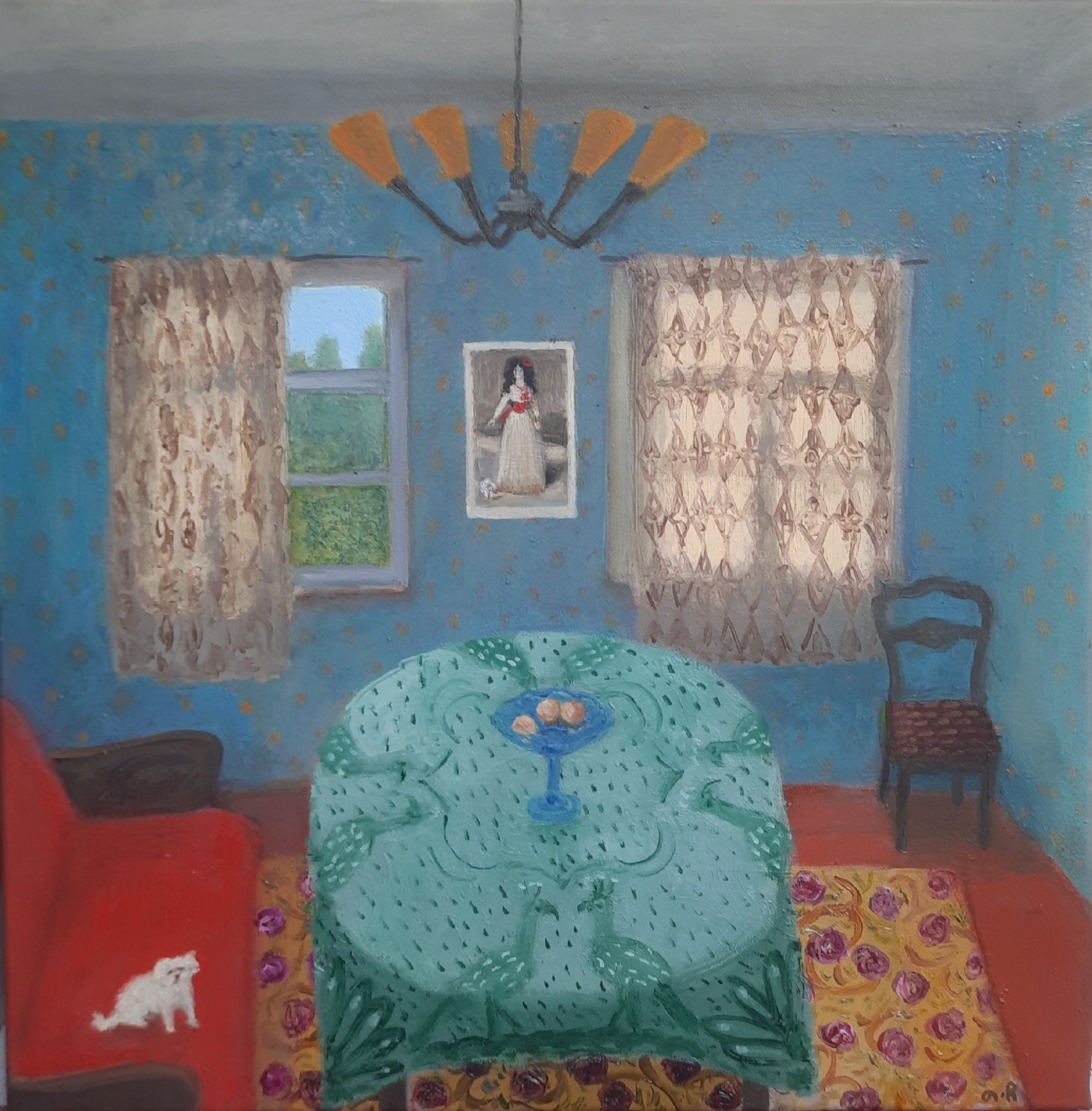 Tinatin Chkhikvishvili, White Dog in the Interior Tinatin Chkhikvishvili, White Dog in the Interior