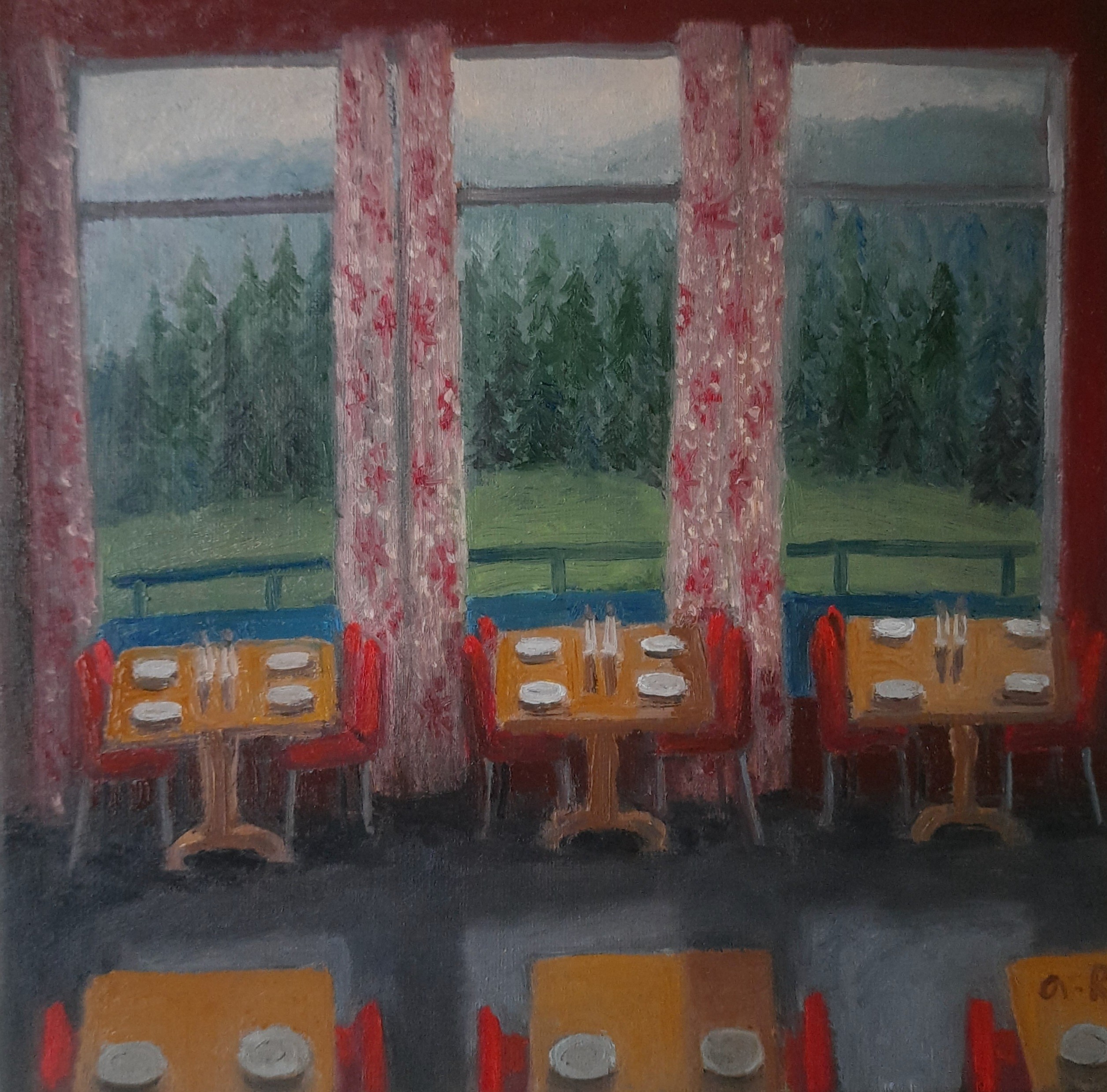 Tinatin Chkhikvishvili, Red Dining Room Tinatin Chkhikvishvili, Red Dining Room