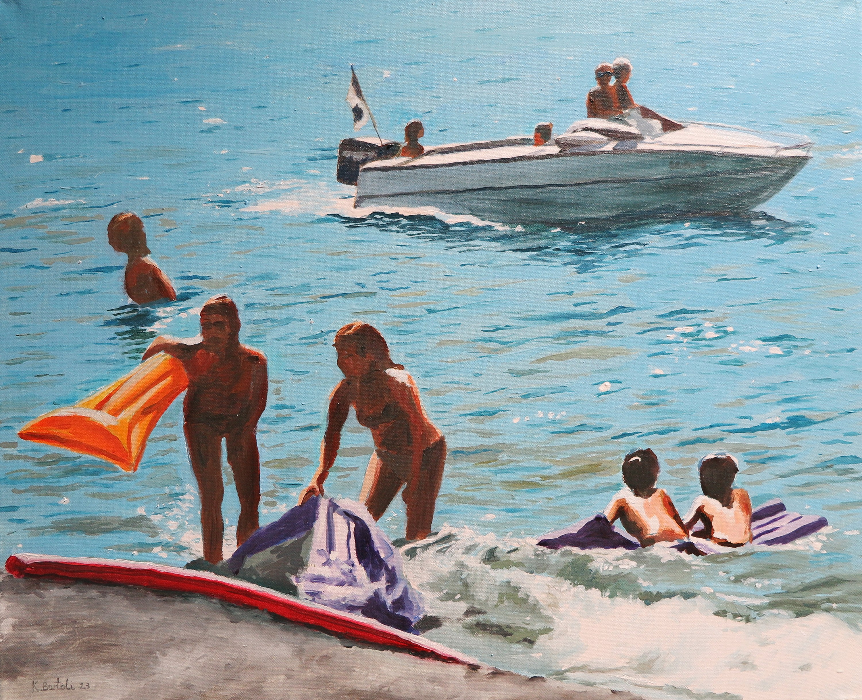 Karine Bartoli, Bussaghia Bateau Blanc Karine Bartoli, Bussaghia Bateau Blanc