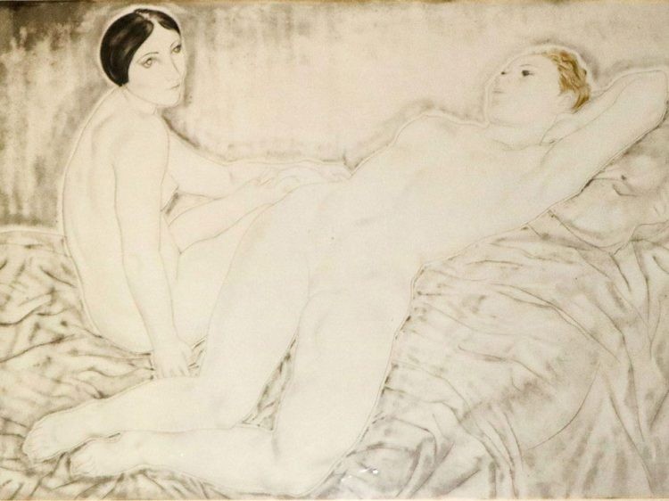 Léonard Foujita, Les deux amies Léonard Foujita, Les deux amies