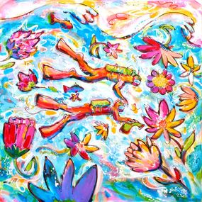 Painting, Dans la mer des fleurs, Marco