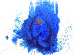 Peinture, Blue abstract, Alina Poloboc