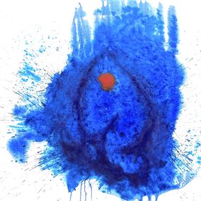 Gemälde, Blue abstract, Alina Poloboc