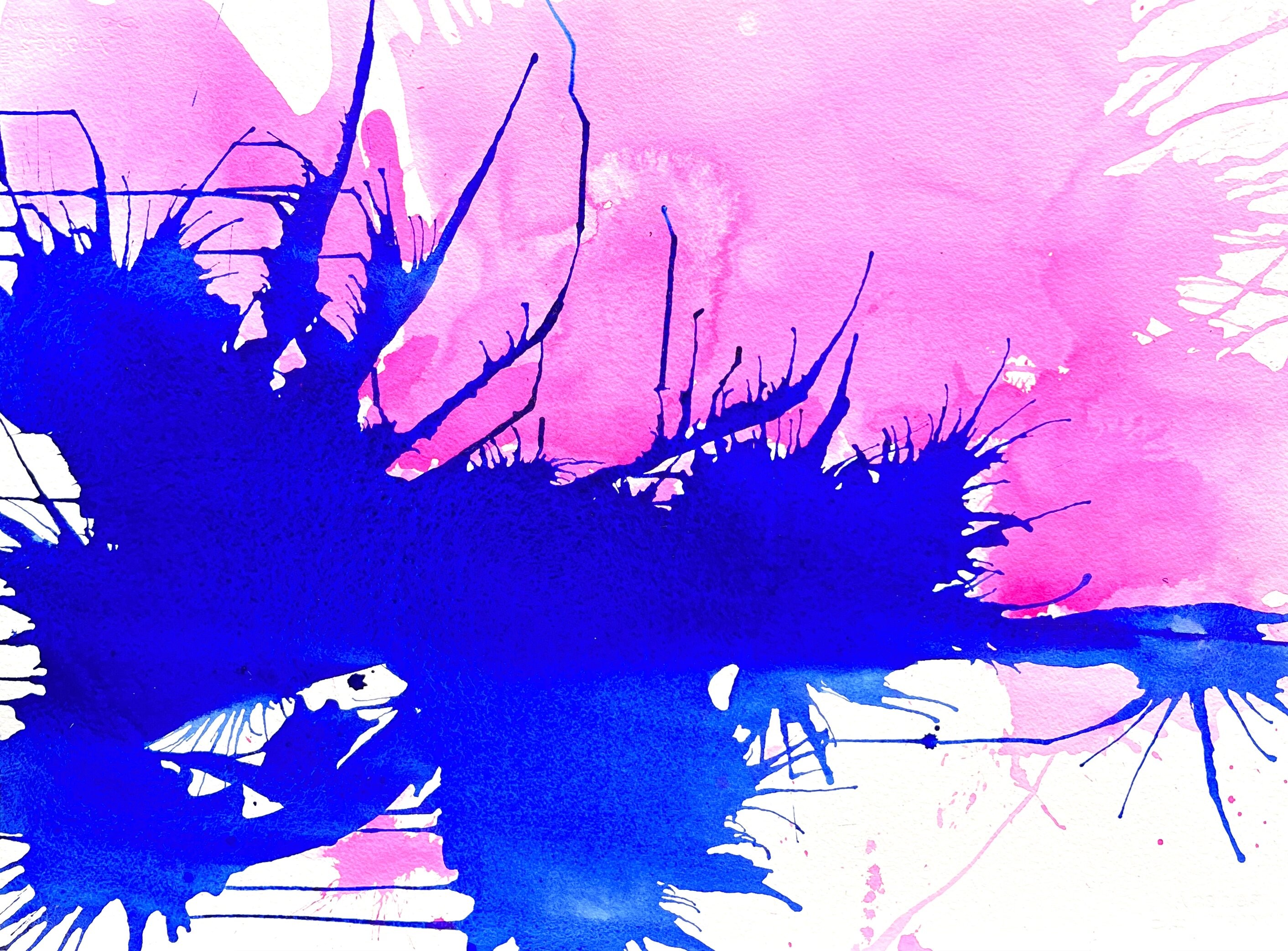 Alina Poloboc, Blue and pink explosion Alina Poloboc, Blue and pink explosion