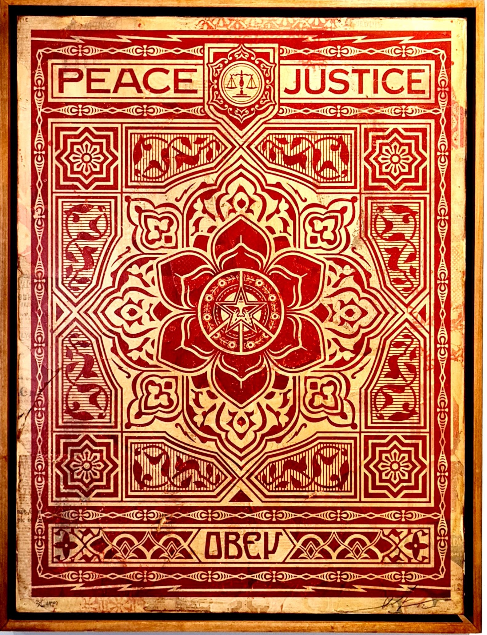 Shepard Fairey (Obey), Peace and Justice HPM Shepard Fairey (Obey), Peace and Justice HPM