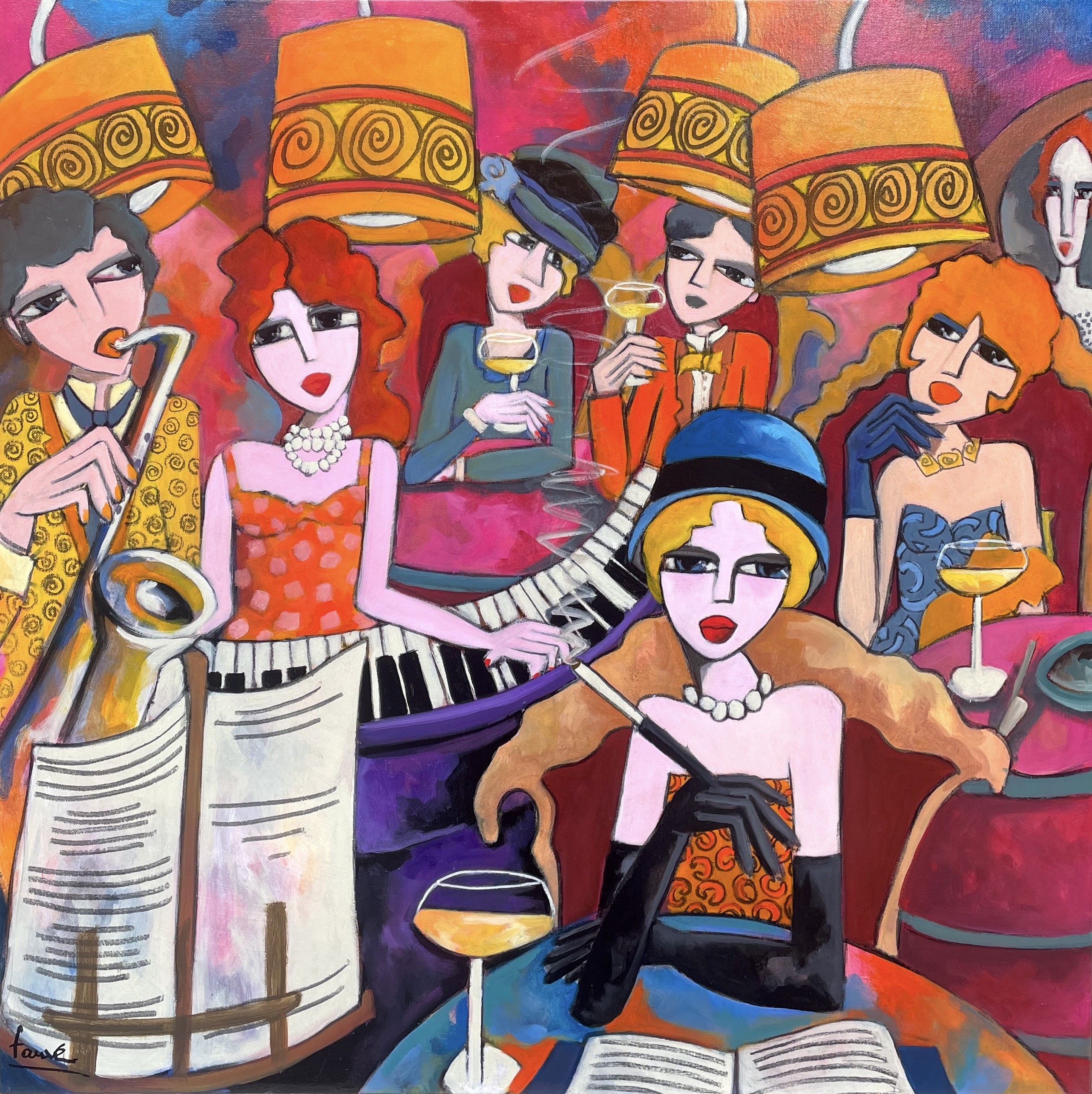 Martine Fauve Dechavanne, Jolies Dames Martine Fauve Dechavanne, Jolies Dames