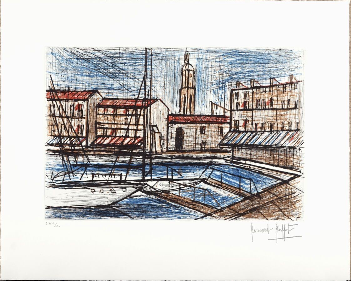 Bernard Buffet, Le Port de Saint-Tropez Bernard Buffet, Le Port de Saint-Tropez