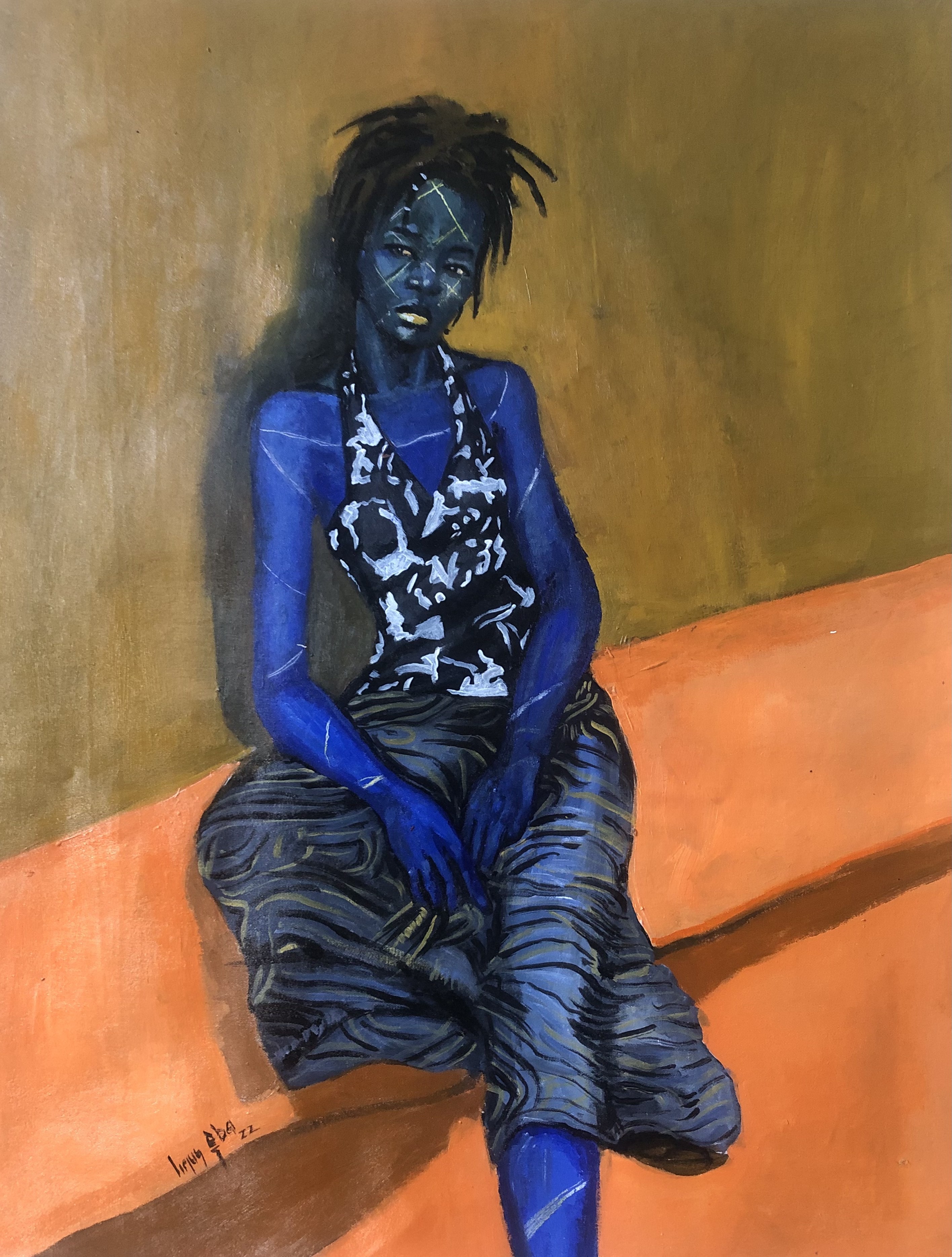 Aba Linus, Lady on Blue 2 Aba Linus, Lady on Blue 2