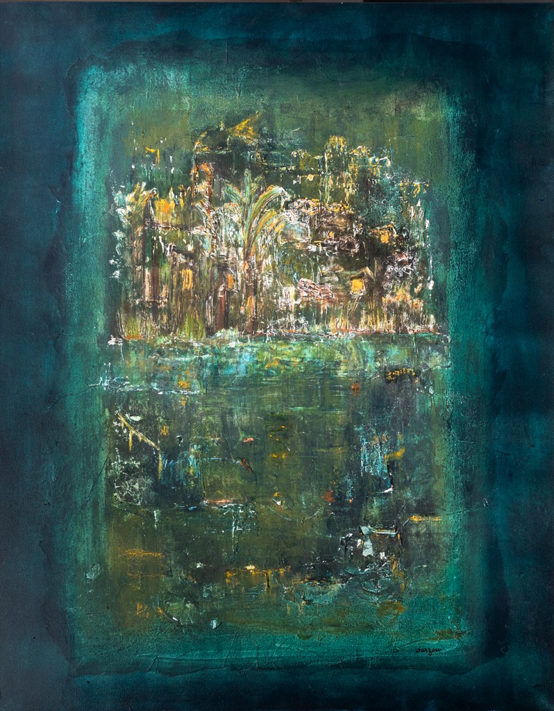 Dominique Arzoumanian (Darzou), Fenêtre sur soi - série Paysage abstrait matiériste Dominique Arzoumanian (Darzou), Fenêtre sur soi - série Paysage abstrait matiériste
