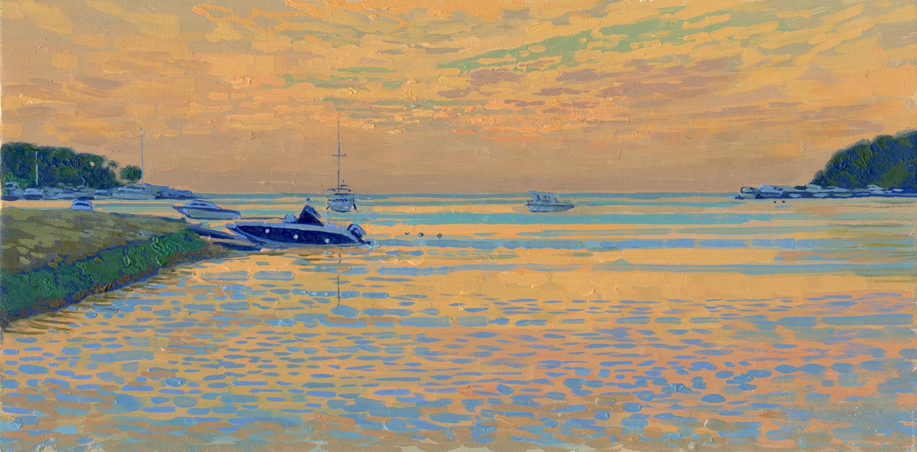 Simon Kozhin, Evening in the green lagoon Simon Kozhin, Evening in the green lagoon