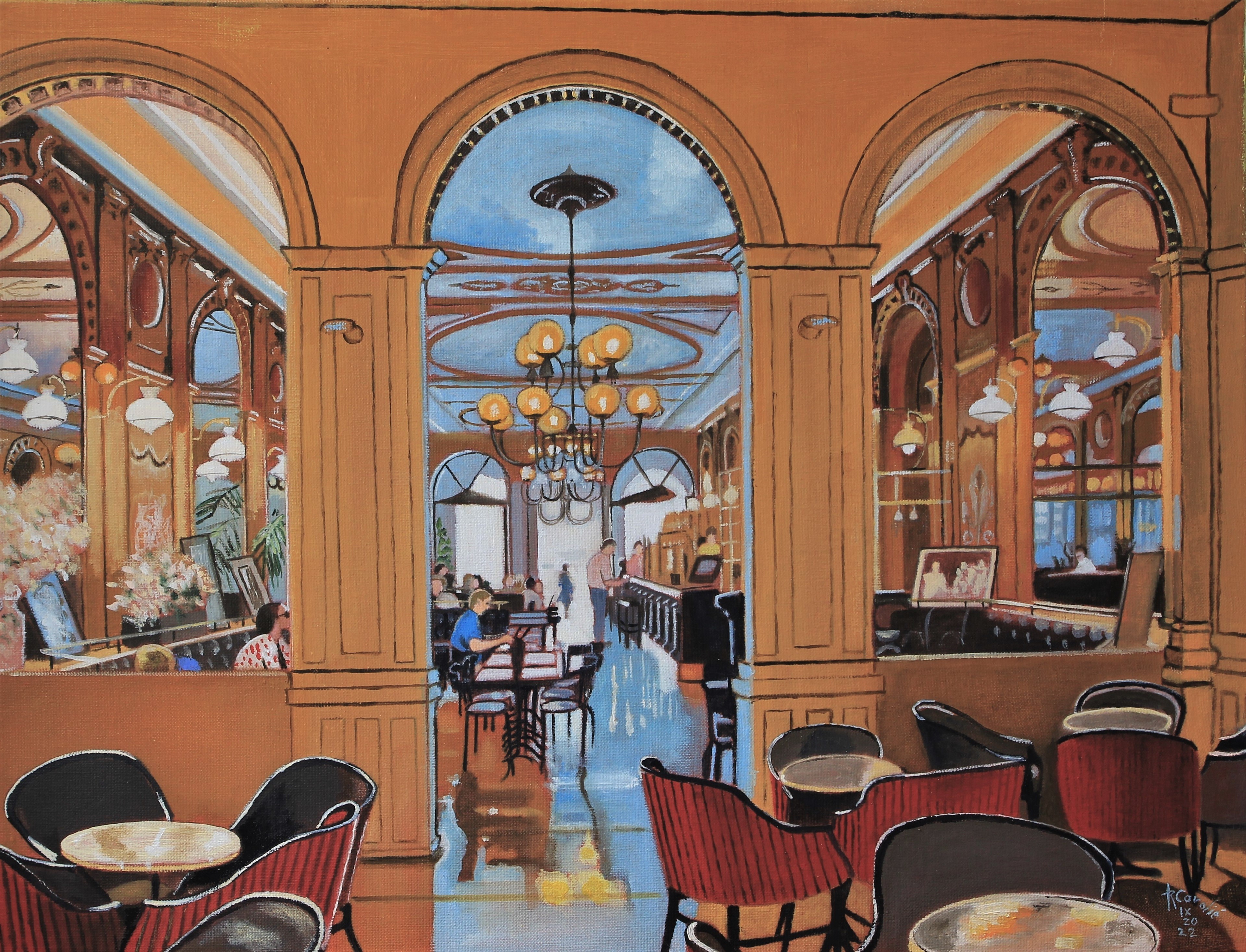 R. Cavalié, N° 1204 La Rochelle. Le café de la Paix. R. Cavalié, N° 1204 La Rochelle. Le café de la Paix.