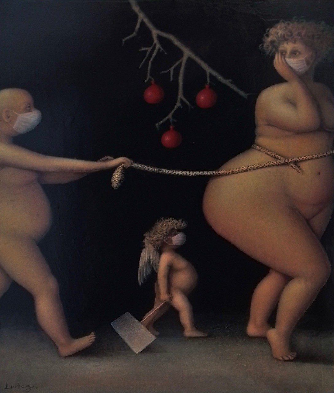 Jeanne Lorioz, Adam et Eve et Cupidon Jeanne Lorioz, Adam et Eve et Cupidon