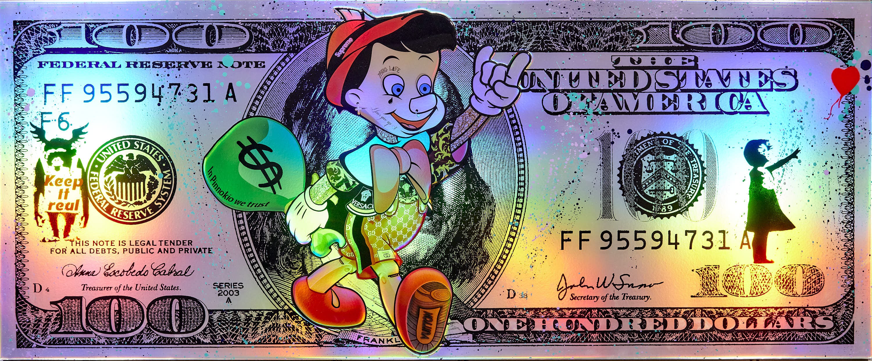 Diederik Van Apple, Pinocchio dollar Diederik Van Apple, Pinocchio dollar