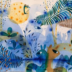 Painting, Bleu froid, Vanessa Linares