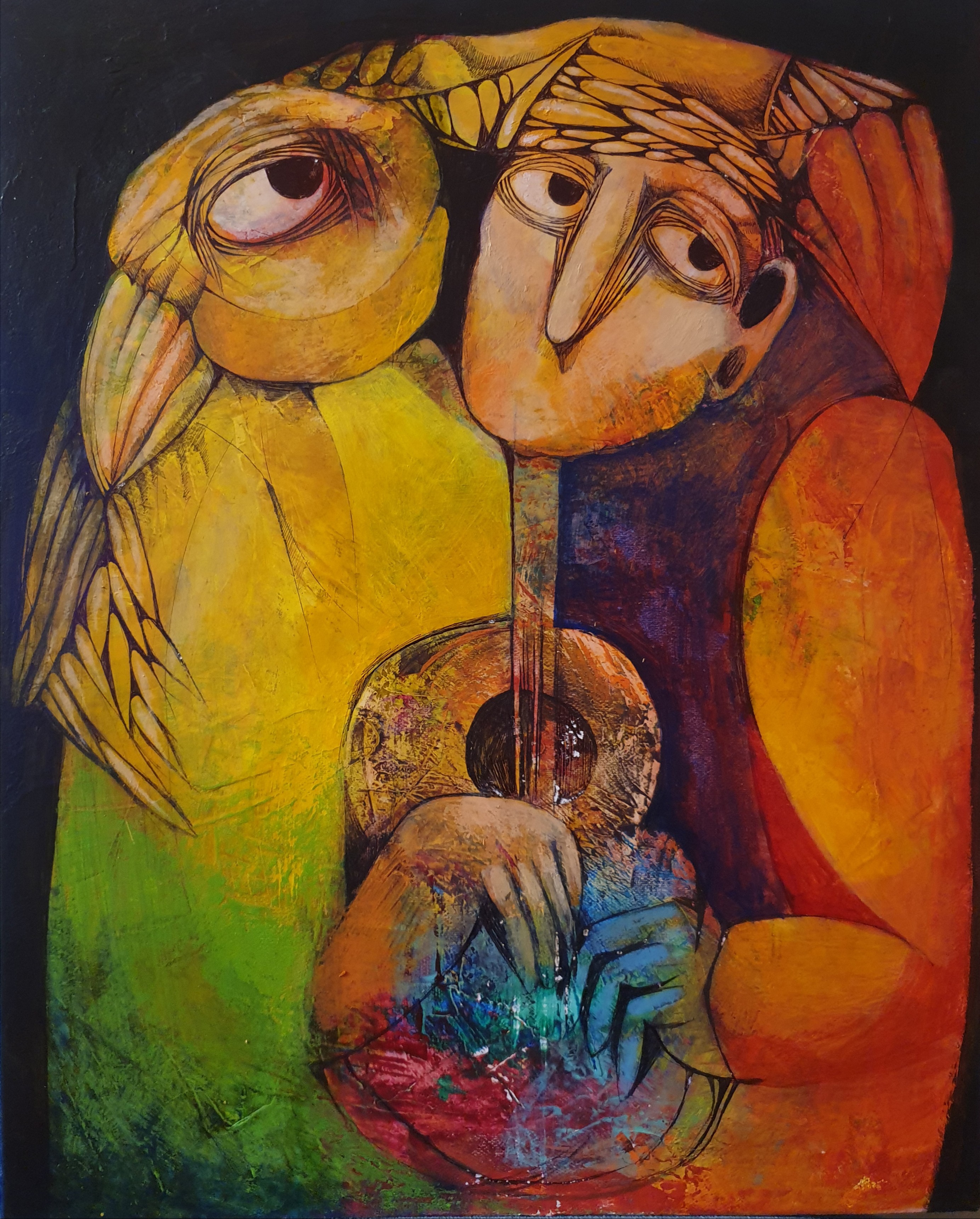 Liana Asatryan, The musician and the bird Liana Asatryan, The musician and the bird