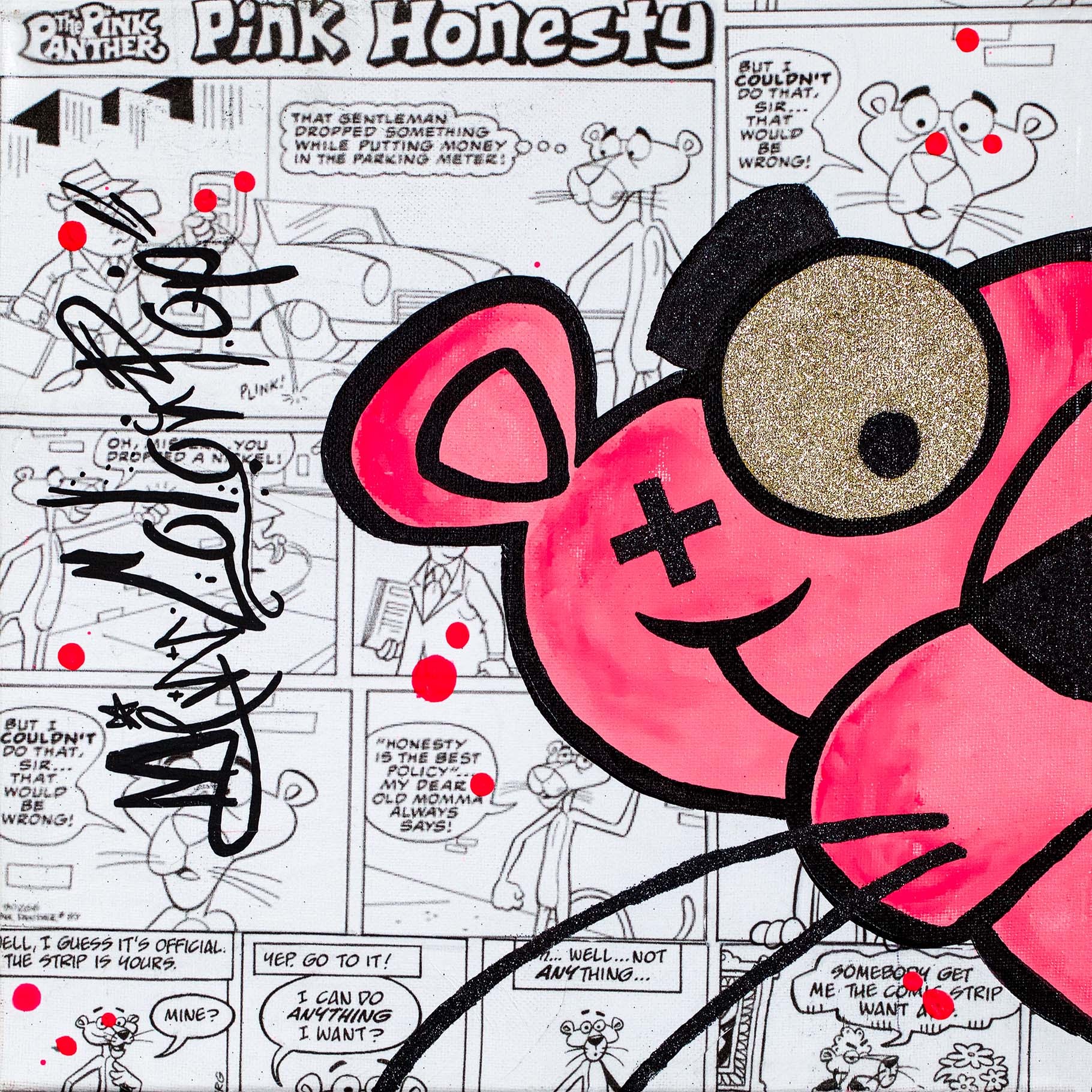 ▷ Pink Panther by Miss Color Pop, 2023, Painting