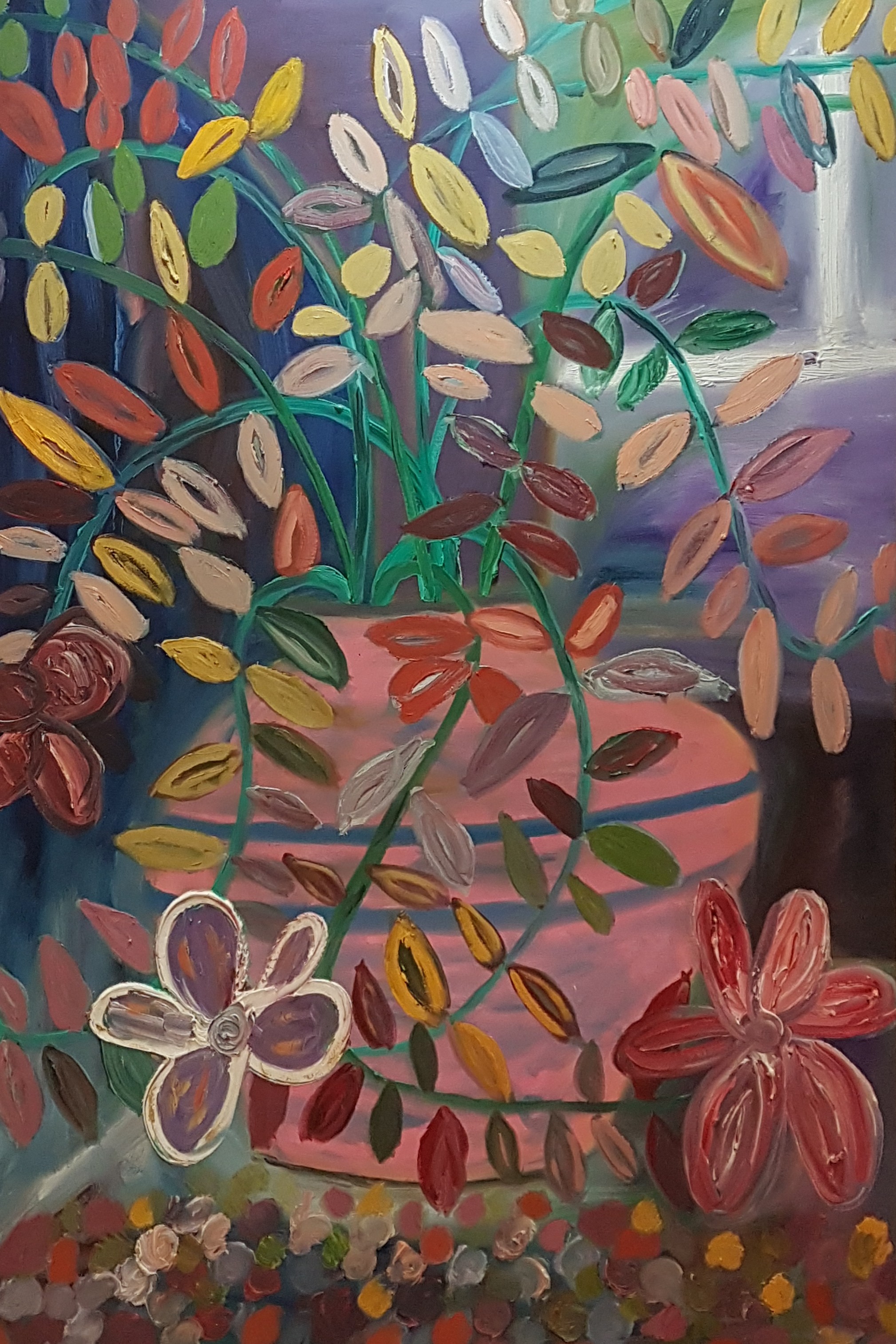 Dondi Schwartz, Vase with Flowers Dondi Schwartz, Vase with Flowers