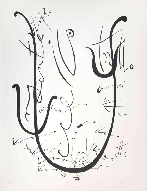 calligraphy letter u