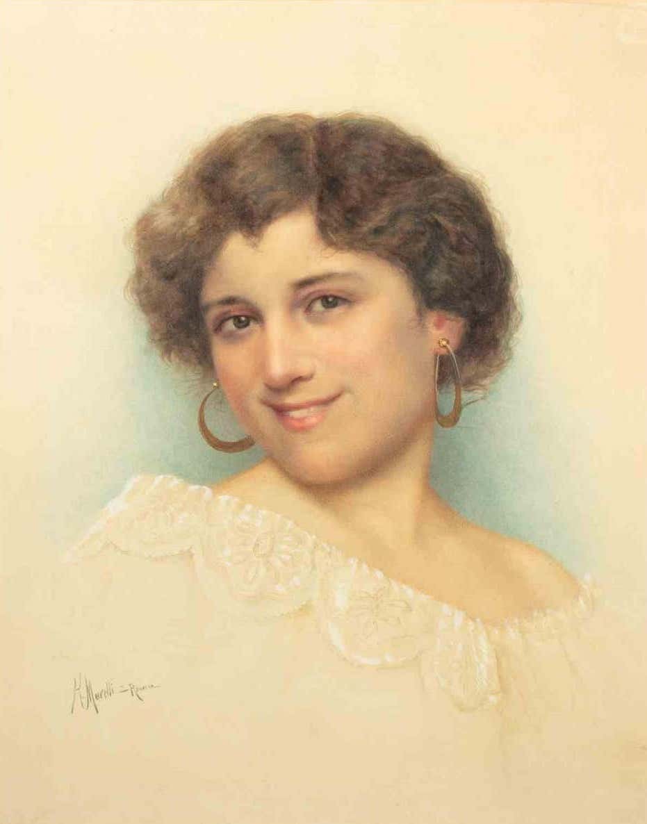 Riccardo Moretti, Portrait of woman Riccardo Moretti, Portrait of woman