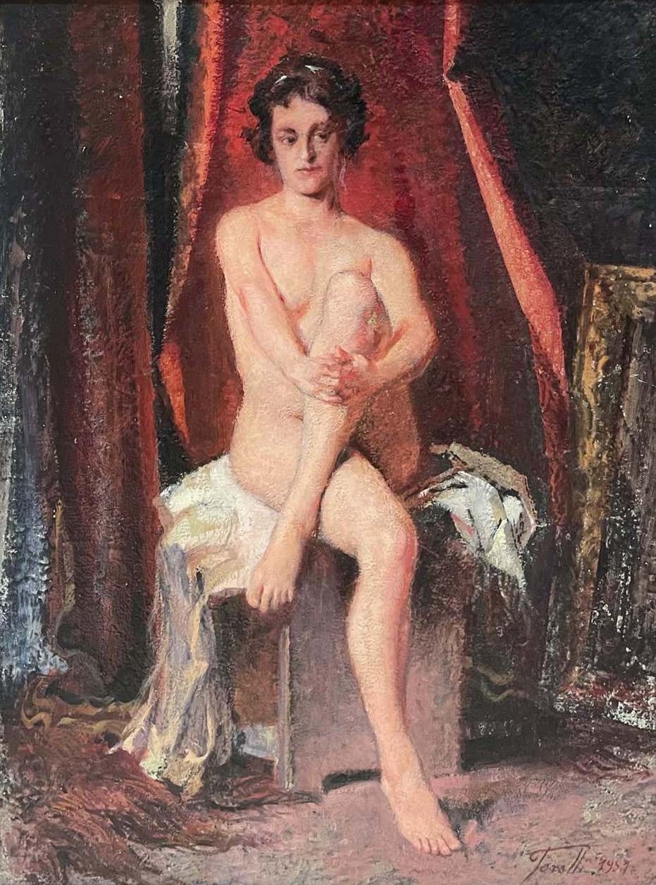 Giuseppe Torelli, Seated nude Giuseppe Torelli, Seated nude