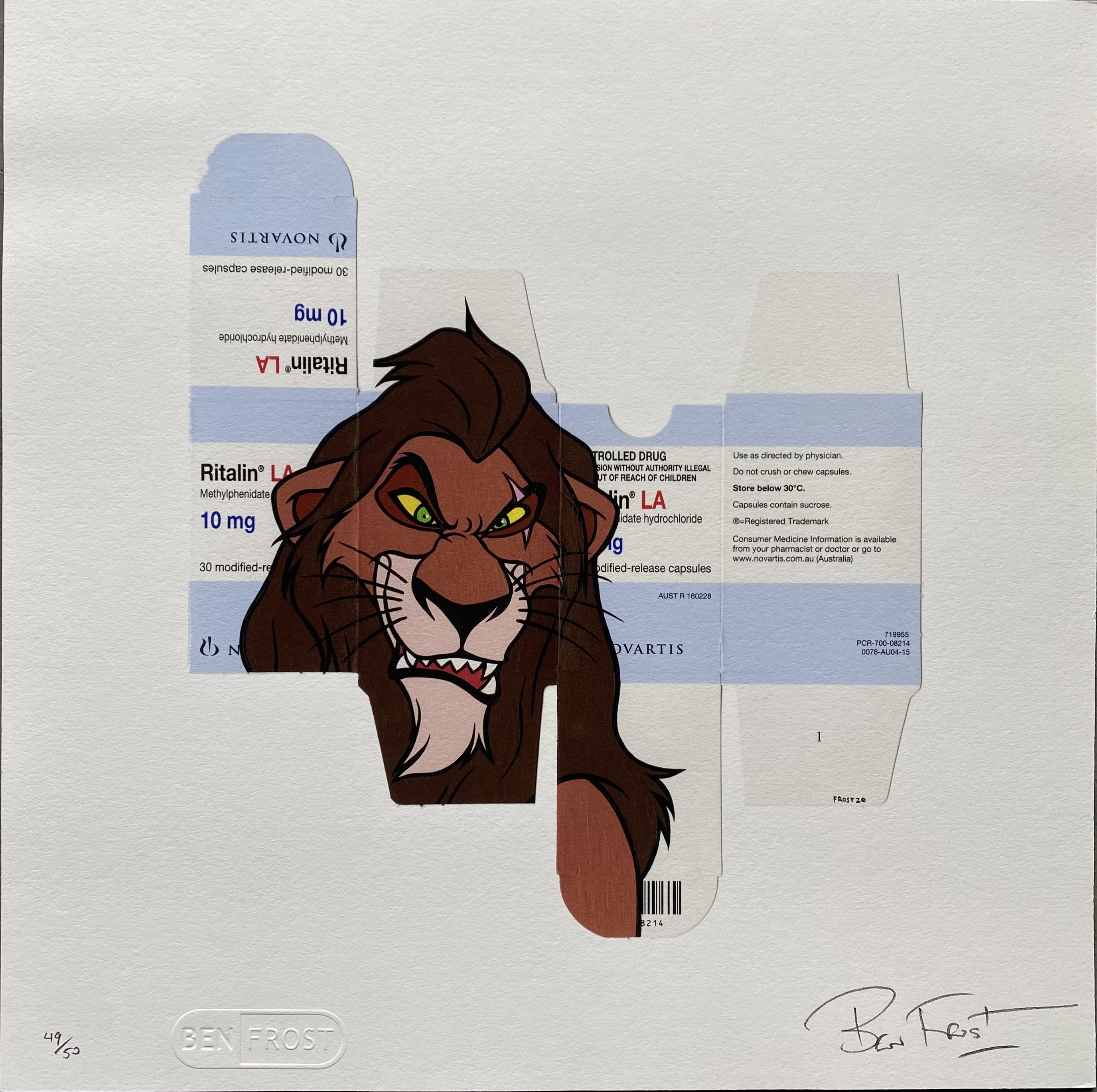 Ben Frost, Ritalin scar Ben Frost, Ritalin scar