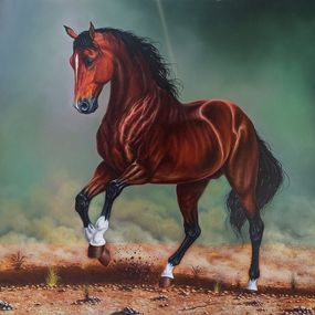 Painting, Arabian horse, Shahen Aleksandryan