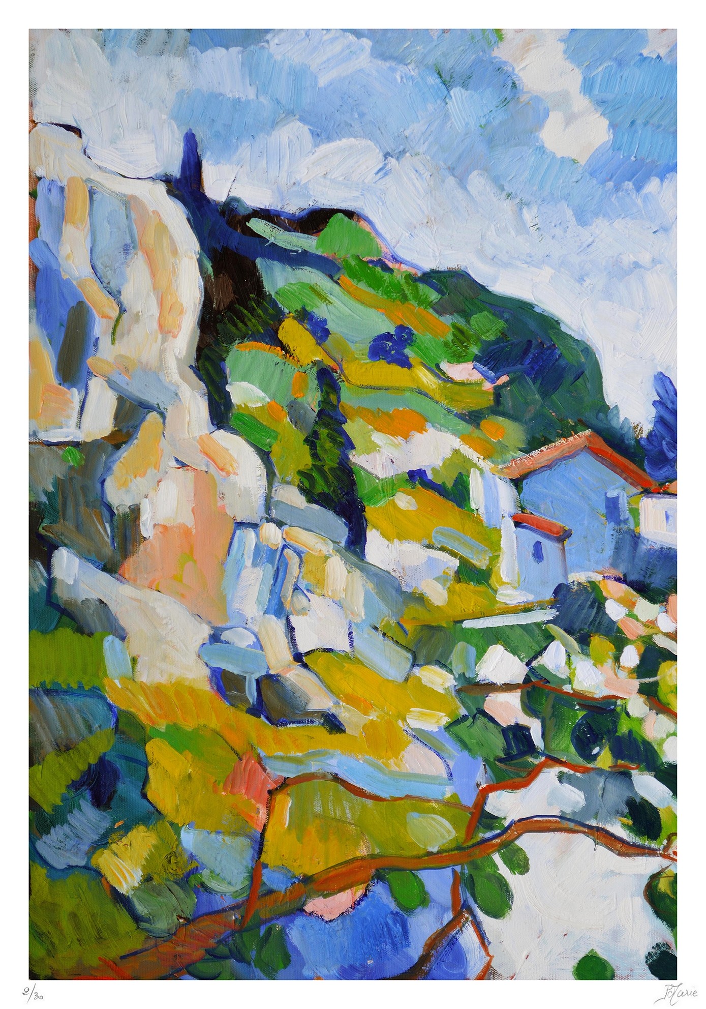 Patrick Marie, Village à flanc de colline Patrick Marie, Village à flanc de colline