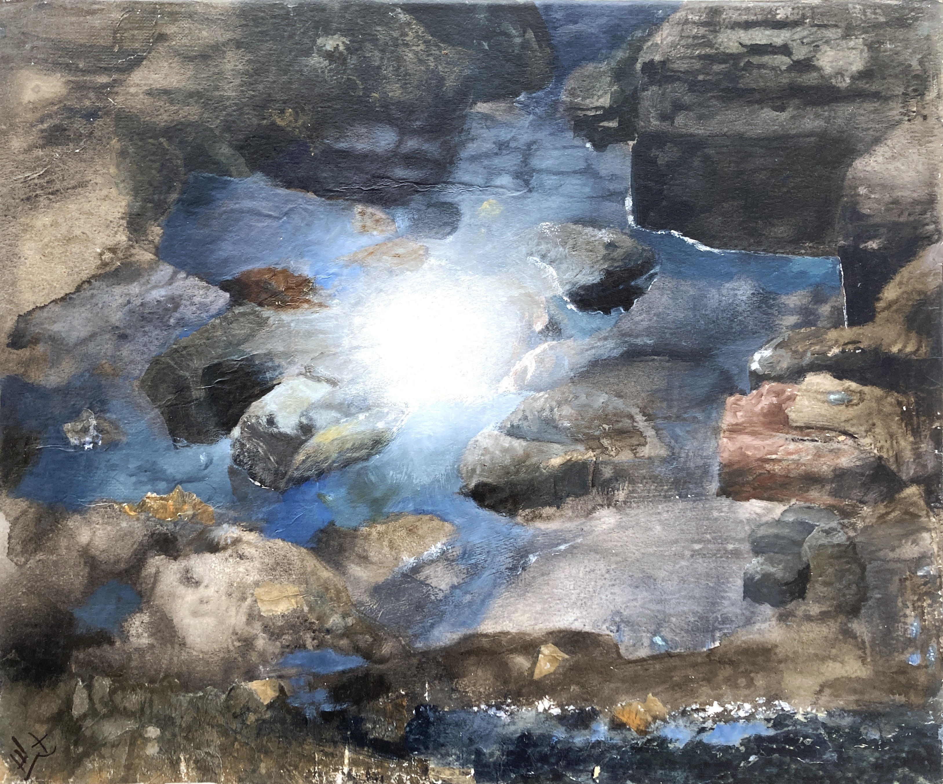 Hélène Legrand, Reflet de soleil à marée basse Hélène Legrand, Reflet de soleil à marée basse