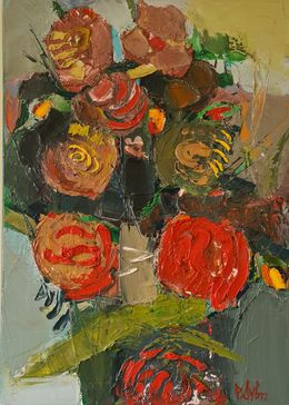 Peinture, Bouquet, Roman Dub