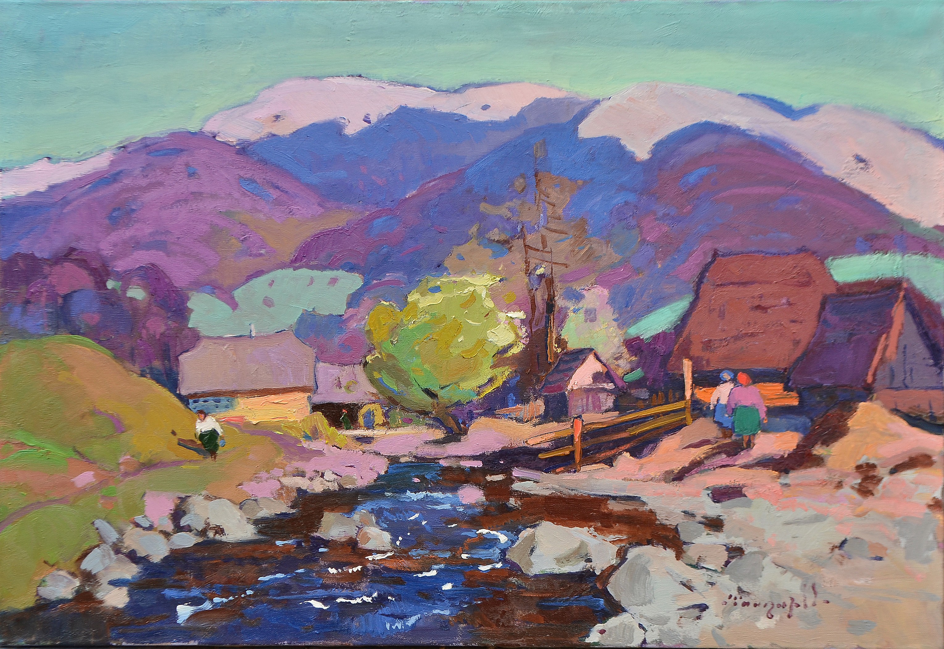 Alexander Shandor, Spring in the village of Negrovets Alexander Shandor, Spring in the village of Negrovets
