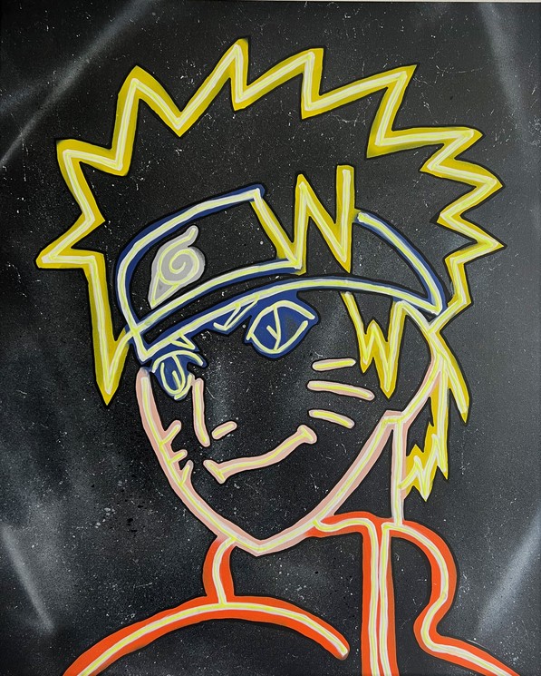 Drawings To Paint & Colour Naruto - Print Design 001