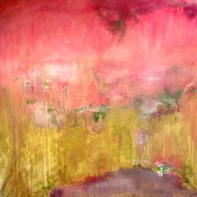 Peinture, Flower bomb, Susan Wolfe Huppman