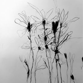 Painting, In the weeds ink bloom #1, Robert Baribeau