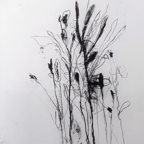 Painting, In the weeds ink bloom #3, Robert Baribeau