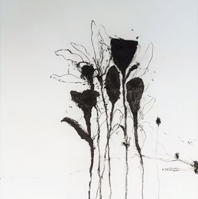 Painting, In the weeds ink bloom #5, Robert Baribeau