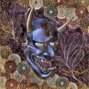 Pintura, Hannya three: A garden of solace, finding peace and comfort among the blooms, Taira Akiko Hiraguri