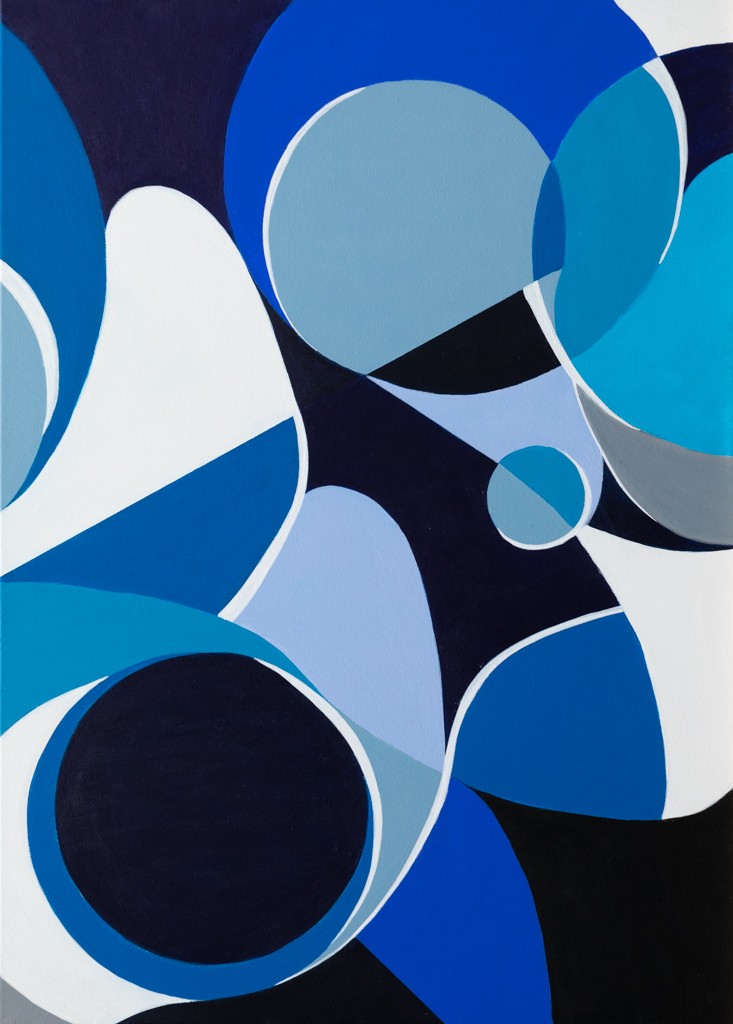 Francia Craineguy dite Mona, Bleu Oxygène 2 - série Abstraction géométrique Francia Craineguy dite Mona, Bleu Oxygène 2 - série Abstraction géométrique