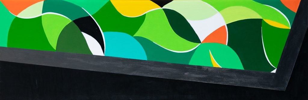 Francia Craineguy dite Mona, Vert Amazonie 3 - série Abstraction géométrique Francia Craineguy dite Mona, Vert Amazonie 3 - série Abstraction géométrique