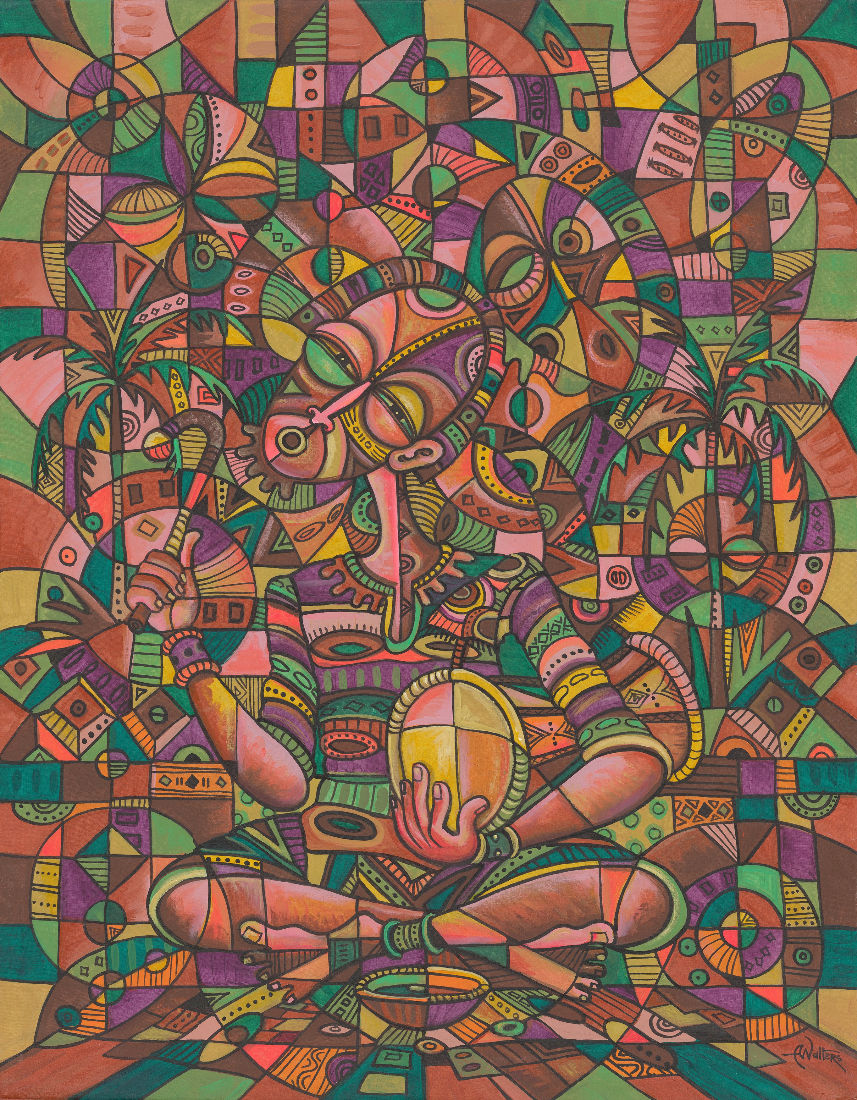 Angu Walters, The Drummer 4 giclée art print Angu Walters, The Drummer 4 giclée art print