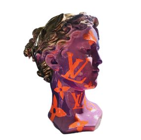 ▷ Angel Louis Vuitton LV Pink and Orange by Art Kristin, 2023, Sculpture